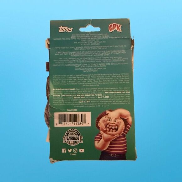 Topps 2022 Garbage Pail Kids Chrome Hanger Box 20 Cards Series 5 OPEN BOX - Picture 5 of 12